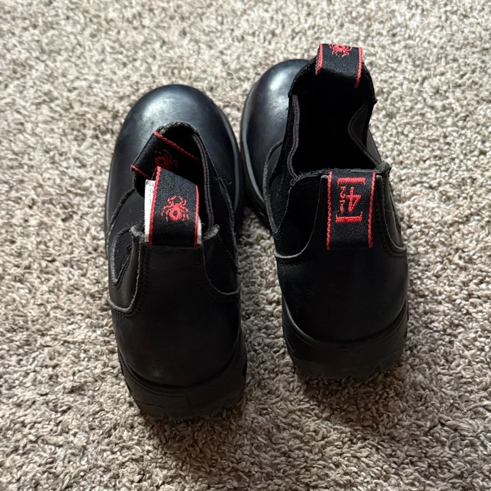 Redback Black Leather Boots - Picture 3 of 5
